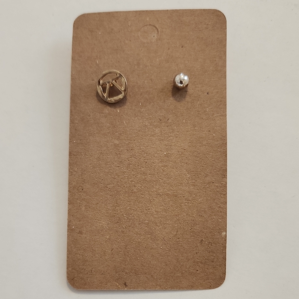 Gold Tone Circle Knot Stud Earrings - Women Jewelry